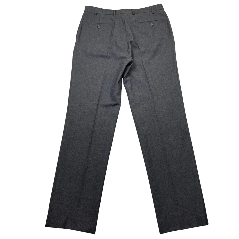 Lauren Ralph Lauren Men's Charcoal Wool Dress Pants Sz 36 Fits 35